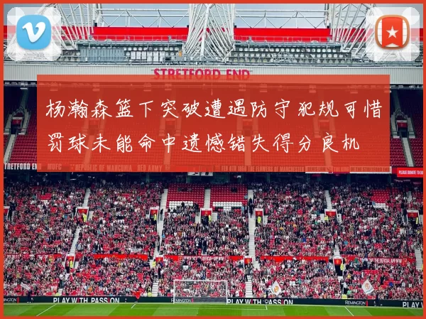 杨瀚森篮下突破遭遇防守犯规可惜罚球未能命中遗憾错失得分良机