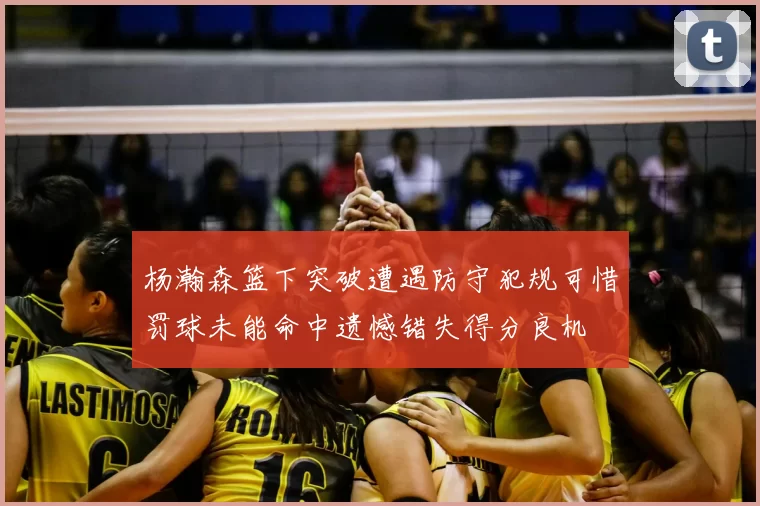 杨瀚森篮下突破遭遇防守犯规可惜罚球未能命中遗憾错失得分良机